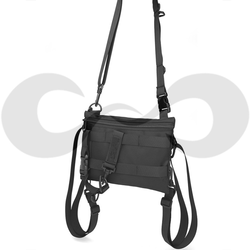 Trendy brand S shoulder bag men's Messenger bag ins functional casual tooling waist bag national tide Japanese all-match waterproof chest bag female