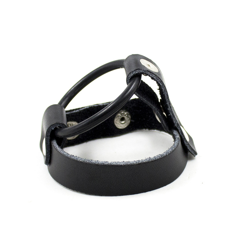 Love Interest Items Men's Rivets Yang Furniture Rings Restraint Scrotum Bondage With Decorative Alternative Leather Toys SM Romance
