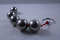 Black Emmy New Light Small Number of Stainless Steel Metal Rear Courtyard Labead Anal Sespice Toy Five Balls 25mm diameter