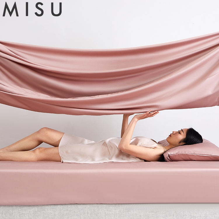 Mizu 60 heather bunk bed Hat Single Ice Silk Bed Hood Non-slip Fixed Summer Pure Color Mattresses Cover Sheet Summer