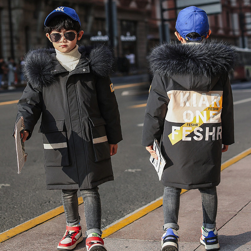 Boys' down jacket 2020 new clearance sale special children's jacket winter foreign style light and medium big children Korean style trendy