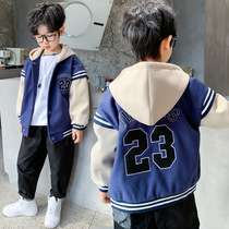 Boy coat 2021 autumn new foreign air children CUHK child Han version students handsome and childlike casual thin wave