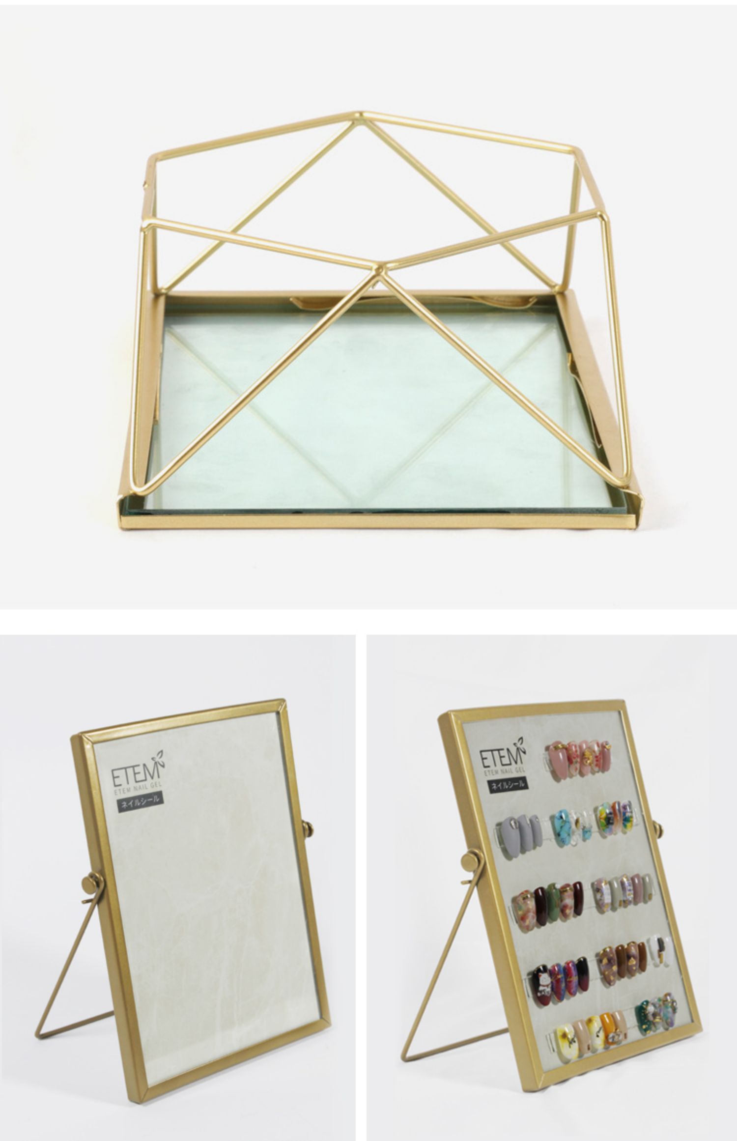 ETEM móng tay hình ảnh bảng hiển thị in hình học cửa hàng móng tay màu đỏ mô hình đề nghị Bắc Âu ánh sáng sang trọng công cụ móng tay gió - Công cụ Nail máy hơ nail