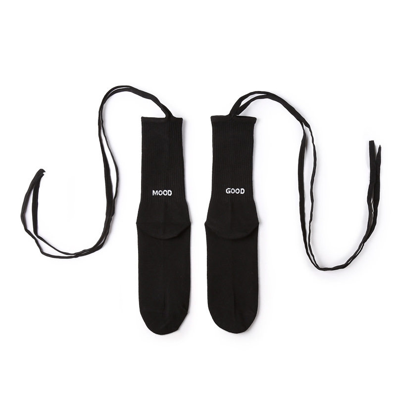 ins tide strap socks children cotton socks handmade cross tied rope in cylinder socks fashion