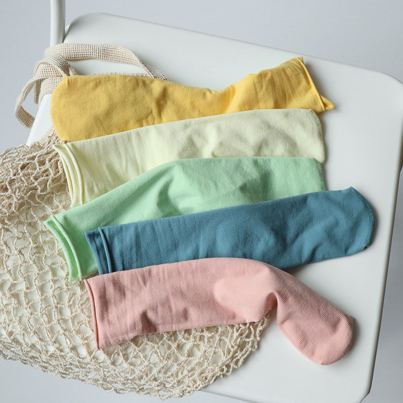 Base Summer thin Sox children Candy Medium Socks Milk Oil Color velvet Colour Velvet Colorful Bubble Socks