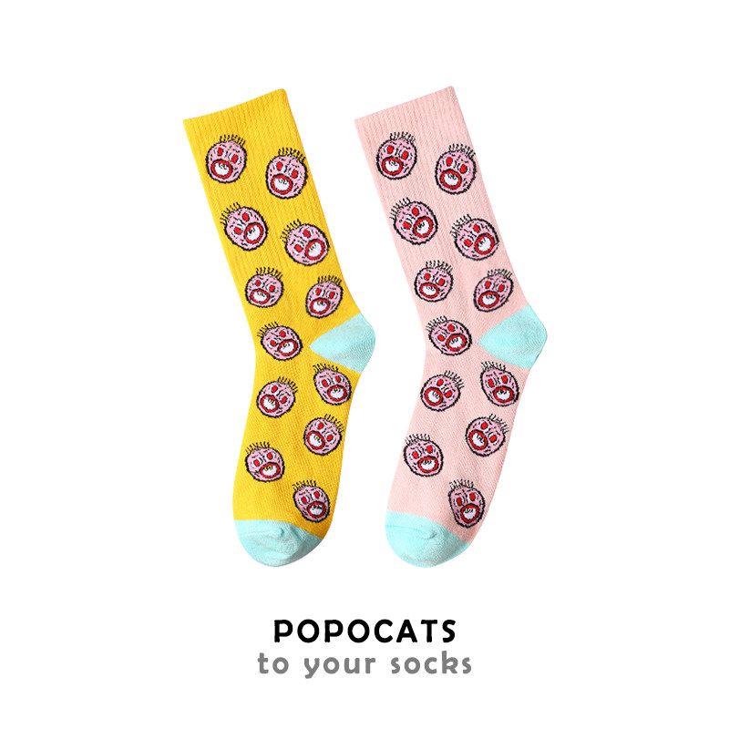 Broken Cat Original Juku Socks Female Midbarrel Socks Cotton Socks Stockings Stockings Stockings Skateboard Stockings Socks