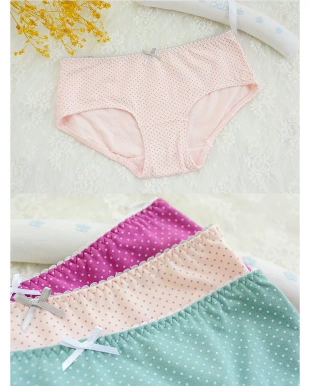 Quần lót nữ cotton bướm Anfen cotton gợi cảm gói sóng hip boxer eo đáng yêu thoáng khí quần nữ
