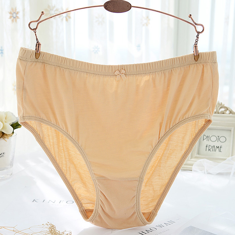 Ưu đãi đặc biệt Bướm Anfen mẹ đồ lót nữ cotton thoải mái eo cao kích thước lớn tuổi trung niên chất béo mm100% quần cotton nữ quần lót đúc su