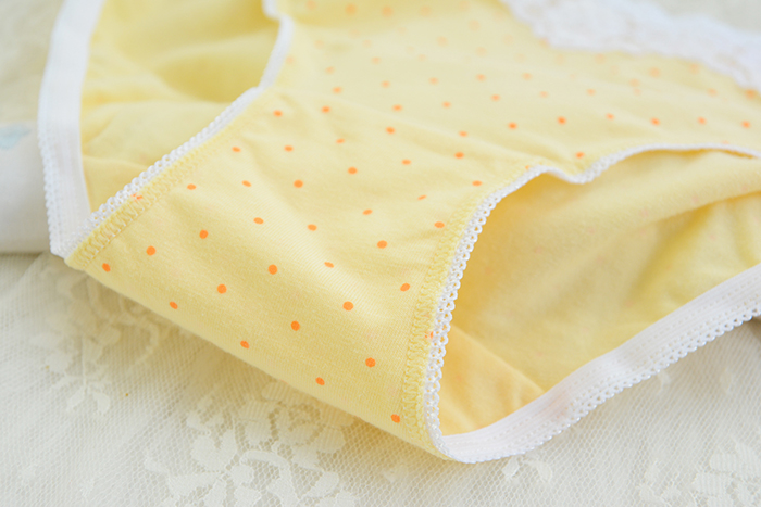 4 bianfan thoải mái cotton thoáng khí Lycra ren cotton gợi cảm mid-mid nữ tóm tắt quần lót nam cao cấp