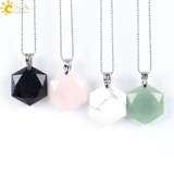 Звезда Дэвида Кейп капрала естественный полуджемный шесть мангксингов иудака Дэвид Стар -Кристал Кристальный Подвесной Ожерелье