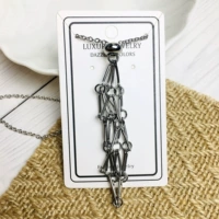 Сумка-сетка L-белое золото (медная цепочка)