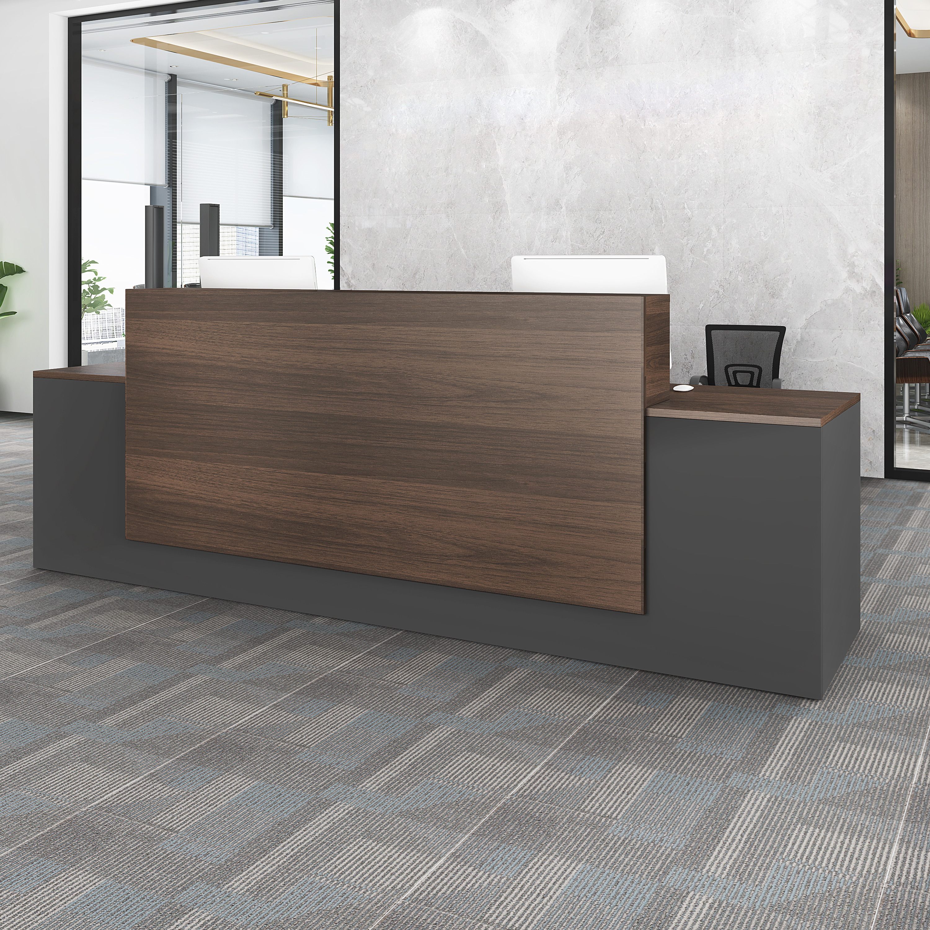 Company's front desk reception desk creative front desk set to be desk furniture and brief modern Yingbin plate bar