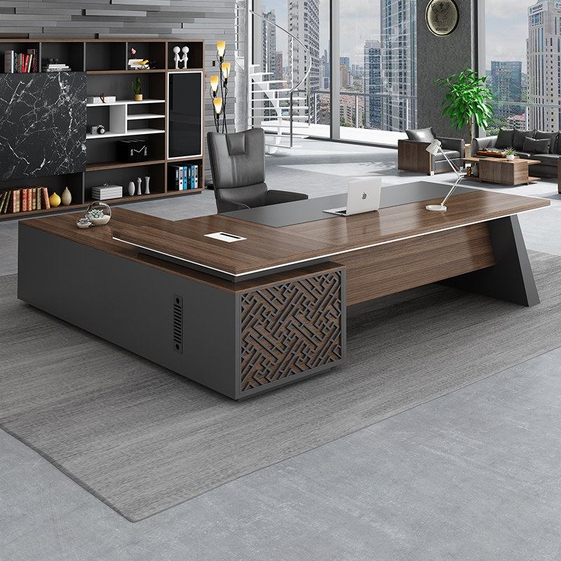Office tables and chairs combined with light luxury chairman's desk simple modern office furniture boss's desk office desk