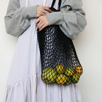 ZGUI paper ghost woven hollow shoulder Hand bag bag large capacity ins mesh bag holiday beach bag shopping bag women