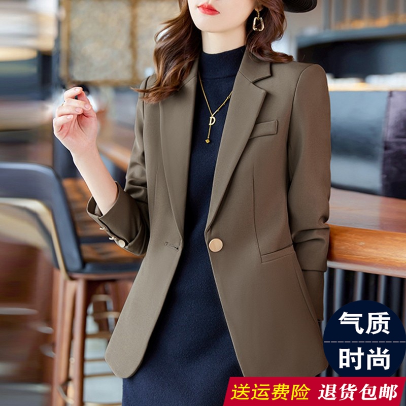 Elegant Blazer for Women 2026 New Style High-End Street Style Women's Blazer Spring and Autumn Slim Fit Petite Suit