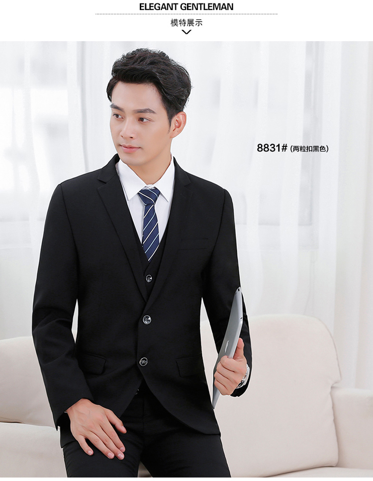 Bộ vest vest nam phù hợp với giới trẻ và trung niên là điêu khắc quần phù hợp chuyên nghiệp chú rể phù hợp nhất áo nam đẹp