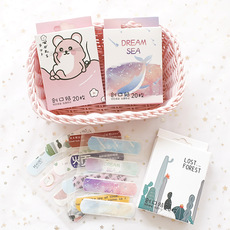 Пластырь 创可贴伤口防水贴个性超酷ins透明洗澡创口贴潮流可爱儿童小号女