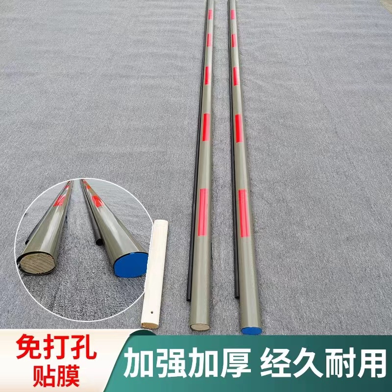 Deliyun road gate pole oval rubber strip straight pole 75*56 parking lot lifting pole community railing lifting pole