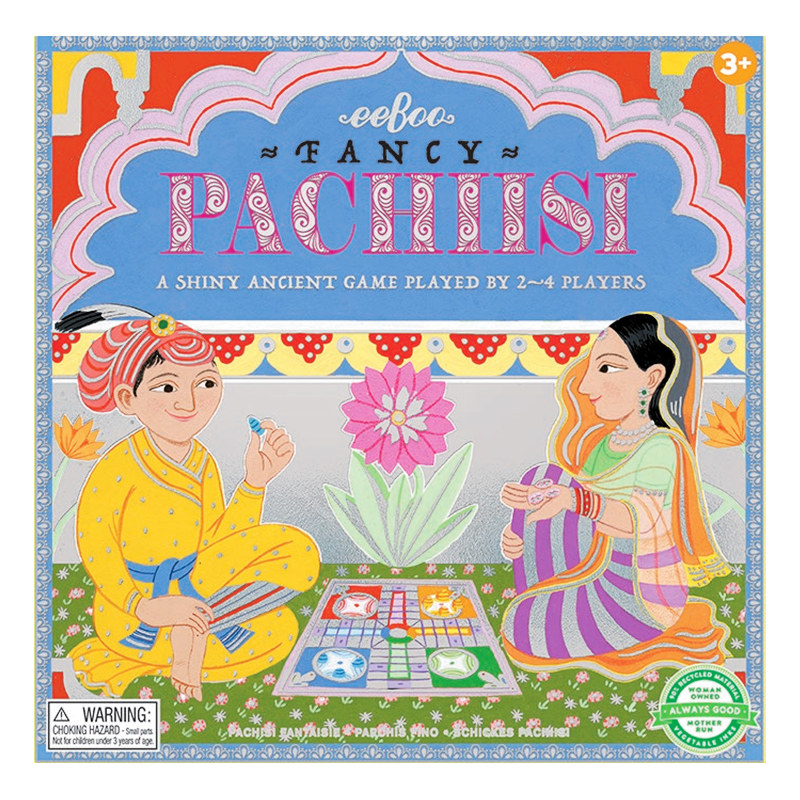 American EeBoo India Classic Double Dice Chessboard Table Tours Children's Puzzle Fun Toy Strategy Logic Game 6y  