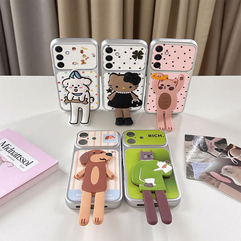 Suitable for Samsung Galaxy A16 5g Overseas Version Phone Case Sm-A166B International Version Sm-A1660 Anti-Drop E Silicone Soft Protective Cover Personalized Creative Long-Leg Stand Cartoon Cute New Model Suitable for Samsung Galaxy A16 5g Overseas Version Phone Case Sm-A166B International Version Sm-A1660 Anti-Drop E Silicone Soft Protective Cover Personalized Creative Long-Leg Stand Cartoon Cute New Model