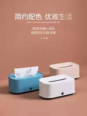 Home living room simple plastic extraction toilet paper tissue tissue box desktop coffee table car home creative cute extraction sanitary paper tube
