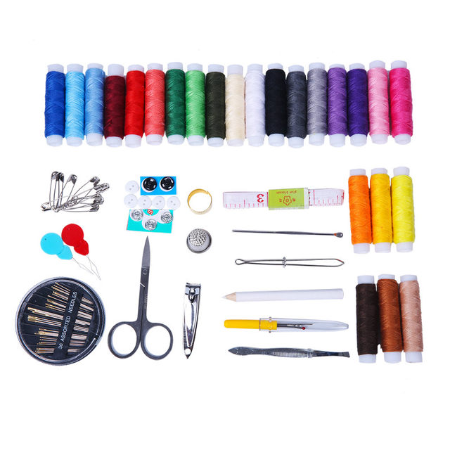 Travel small sewing box set female student dormitory with sewing bag portable small household hand sewing mini handmade