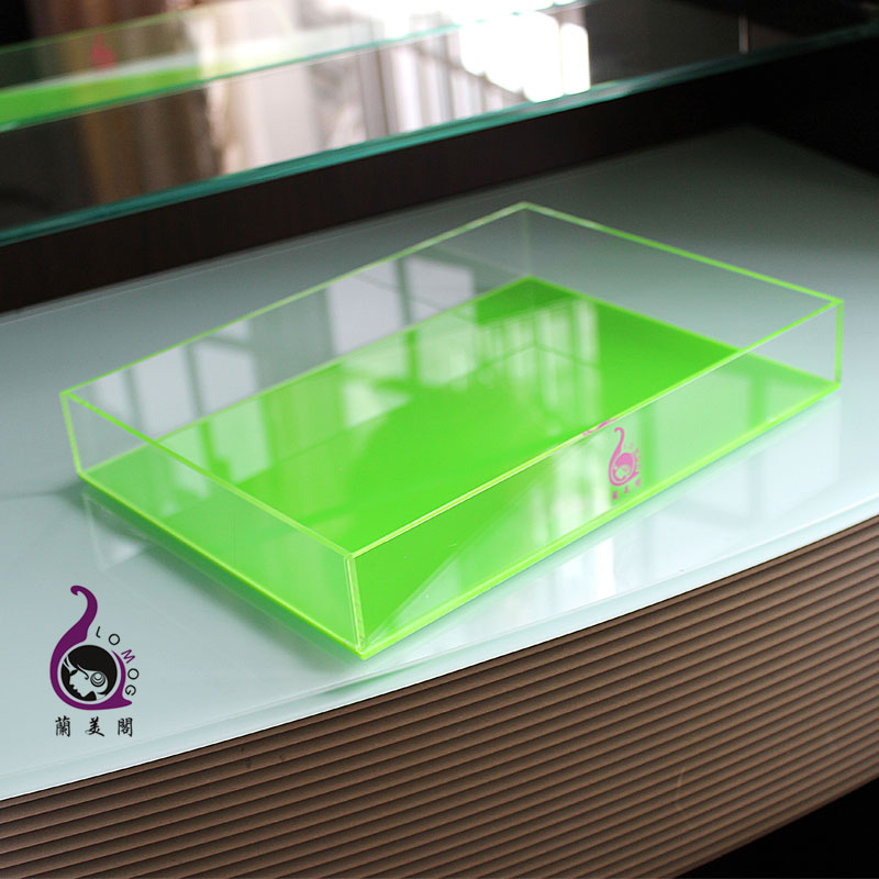 Acrylic Colored Cosmetics Containing Box Color Makeup Transparent Fashion Girls Daily Lipstick Desktop Finishing Little Boxes