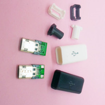 MICRO male double-sided V8 plug front and back Android plug micro male head belt welding wire connector