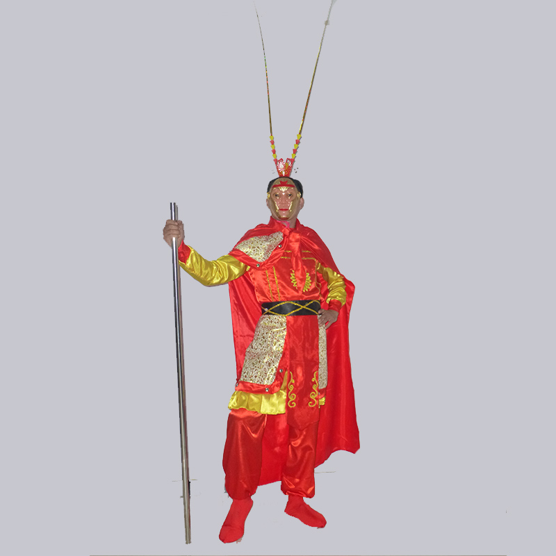 New khỉ trẻ em vua khỉ Qi Tian Dasheng Sun Wukong trang phục phù hợp với vẻ đẹp khỉ vua phù hợp với hiệu suất quần áo trang phục dân tộc đẹp cho bé yêu