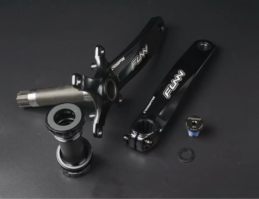 18 FUNN CROSSFIRE 7075 downhill single disc mountain bike AM FR DH hollow integrated crank