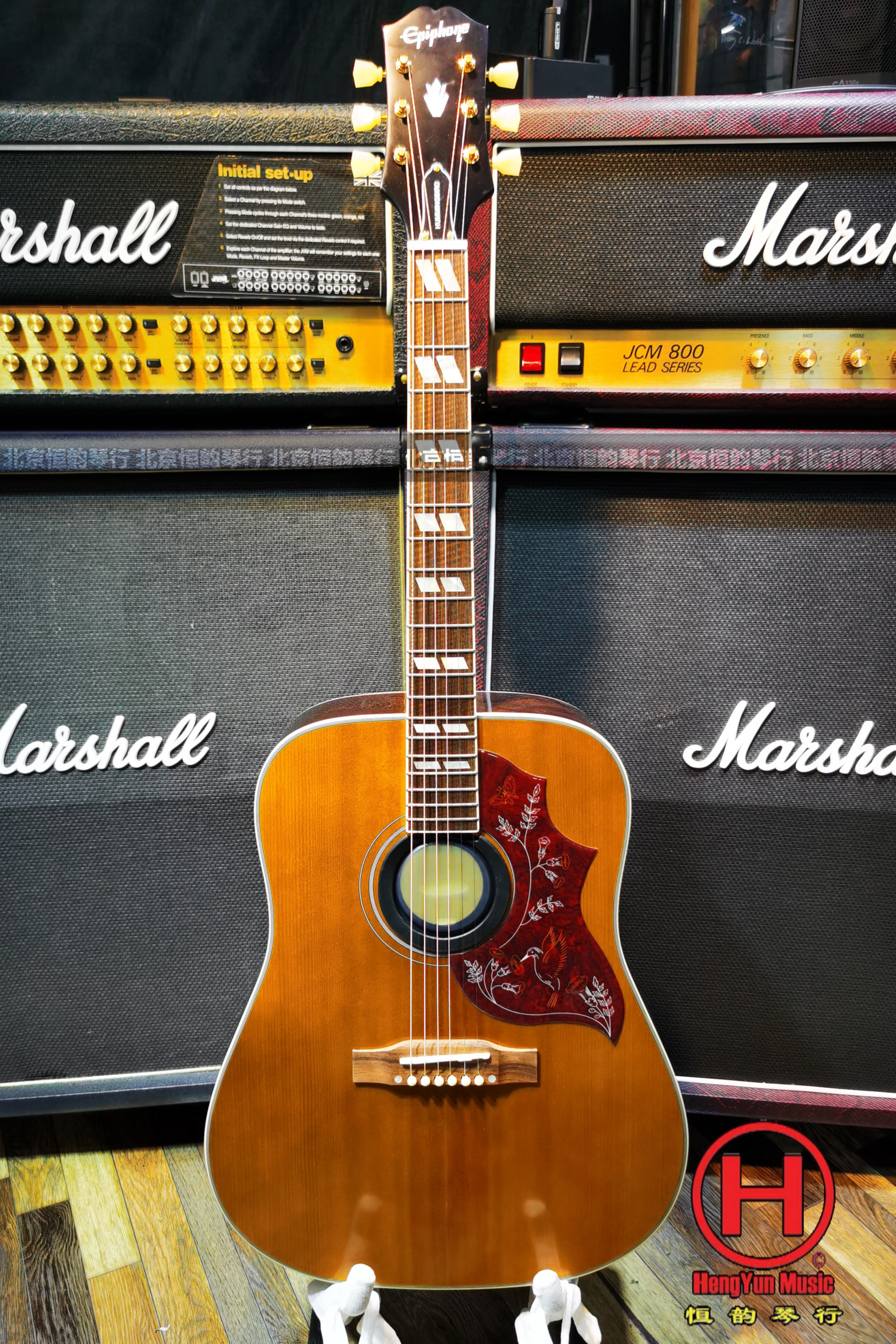 (Beijing Hengyun Store) Epiphone MB Series Folk Guitar Hummingbird J-45 J-200