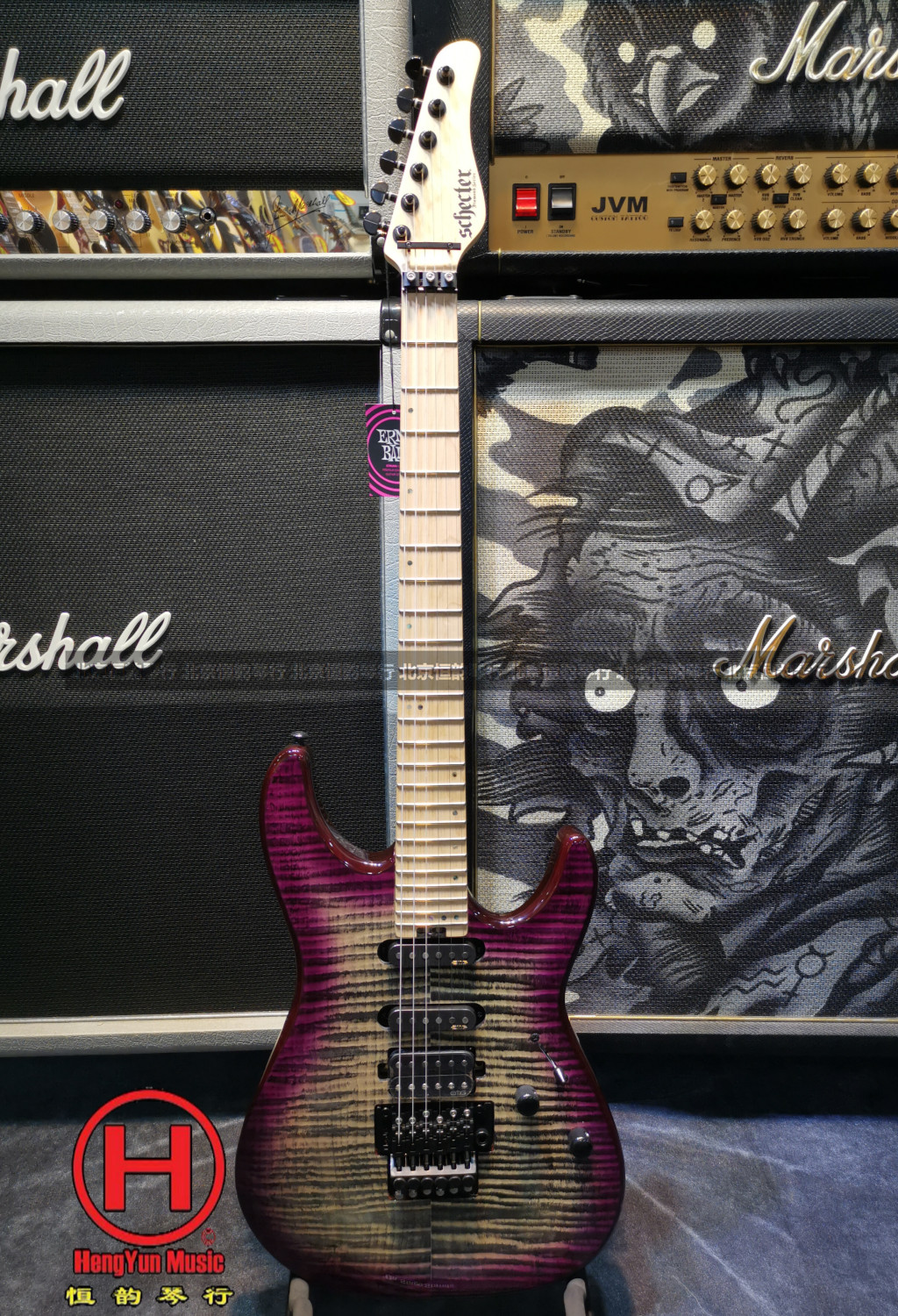 (Beijing Hengyun Real Body Shop) Schecter Heavy Metal Rock & Roll Electric Guitar Indonesia