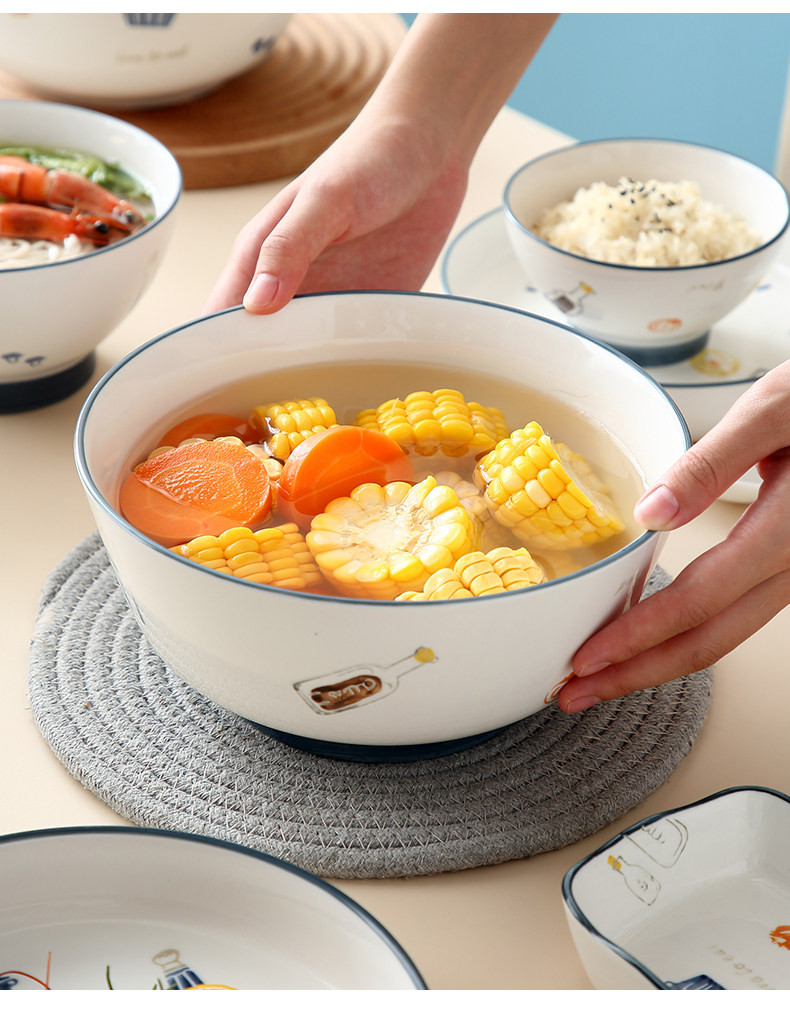 盘子套装ins风陶瓷碗筷碟家用北欧网红餐具北欧餐盘创意碗盘组合详情13