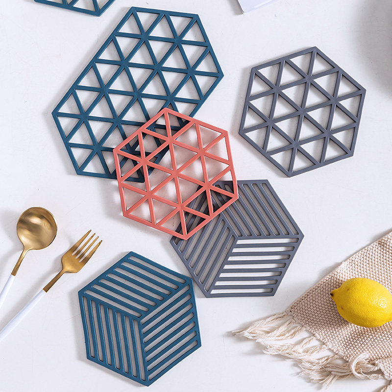 Silicone plate mat insulation mat home dining mat table mat Nordic creative bowl mat pot mat Western food anti-scalding mat Japanese style