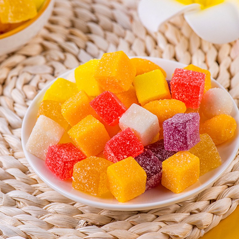 Mango Fudge Fruit Flavor Soft Cake Net Red Snack Candy Strawberry Flavor Coconut Flavor Snack Food Sweets