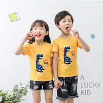 Summer dress children short sleeve T-shirt boys and girls cotton half sleeve base shirt baby child coat childrens clothing