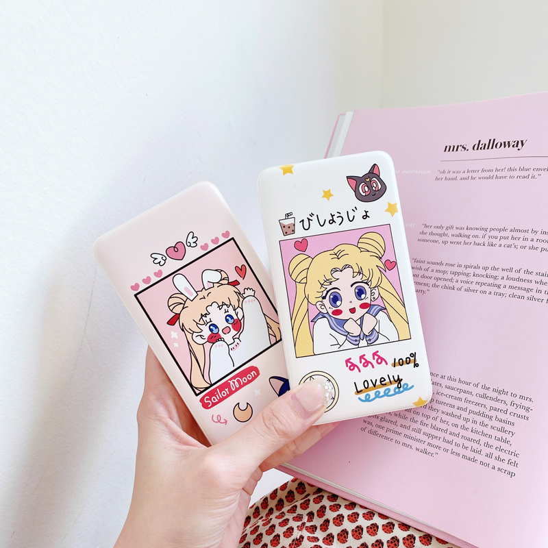 ins Sailor Moon Mobile Charger Girls bring their own line cute power bank to map custom portable large capacity