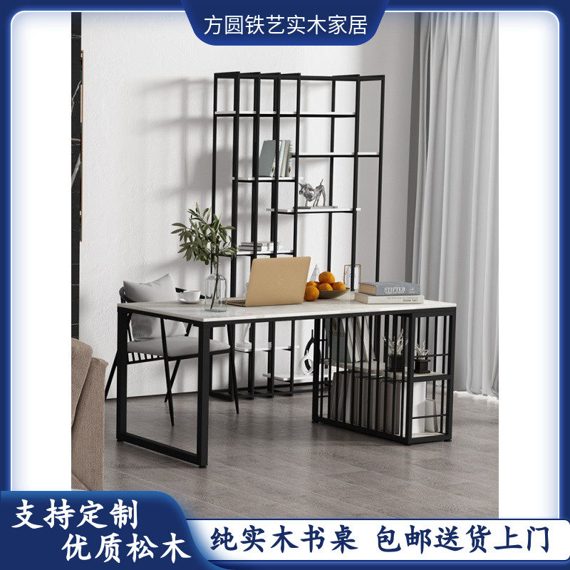 Nordic marble desk small apartment bedroom ins simple home student slate desk study desk