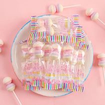 Rainbow milk lollipop children milk flavor Net red cute color gourd string shape lollipop