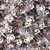 Milesco black and white chocolate bean sandwich bag net red panda sugar bulk children snack snack food
