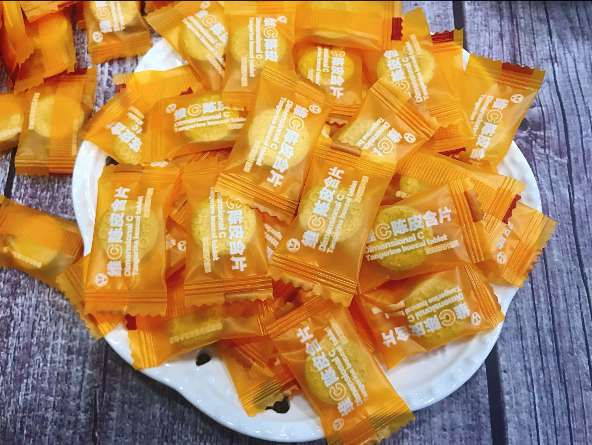 Net Red Vic Dried Orange Peel Lozenge Tasty Refreshing Ice Cold Mouth Lozenge With Kiss Dating Mint Sugar Shop Swing Tray