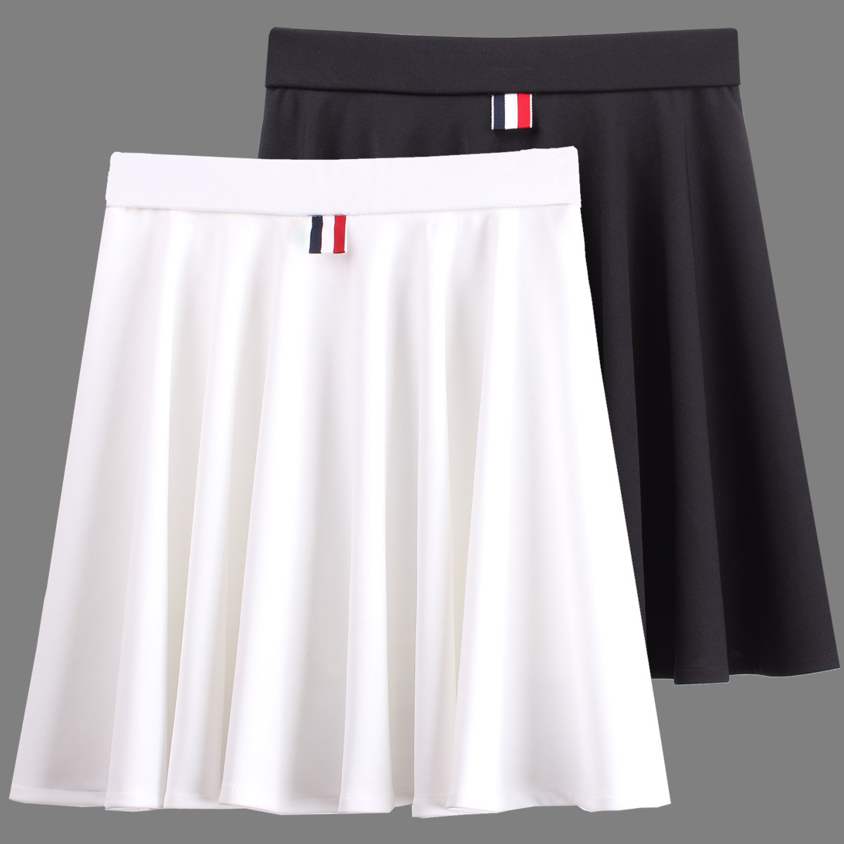 Fluffy skirt woman half body high waist display slim tightness anti-walking light elastic movement short skirt Dancing skirt large swing short skirt Summer New