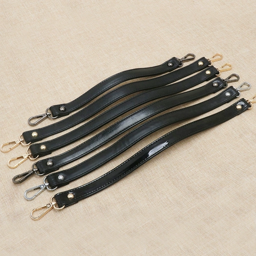 Портативный аксессуар для сумки, ручка, черная сумка подмышку, сменные бретели, из натуральной кожи