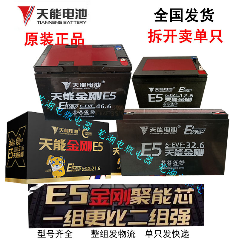 Day Diamond E5 battery battery 12V48V60V21 6AH 32 6 46 6AH pull cargo tricycle battery