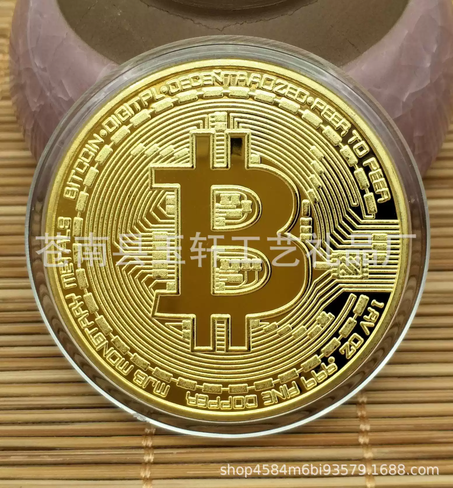 美國金幣Bitcoin比特硬幣金幣比特b外國硬幣虛擬紀念幣牙仙子金幣