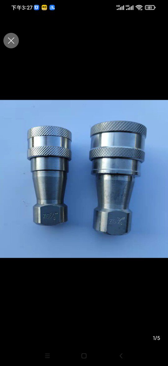 Refrigeration special KZDB stainless steel quick self-sealing female joint resistant to refrigerant high pressure nitrogen filling detection vacuum pressure