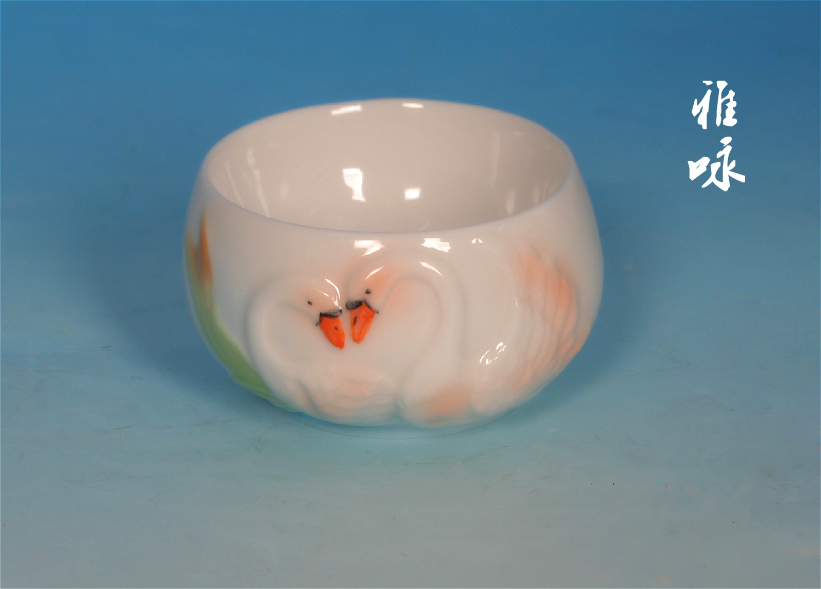Men Swan Double Tea Cup Set Tea Set Quà tặng đám cưới Văn phòng Trang trí mặt bích bình lọc trà