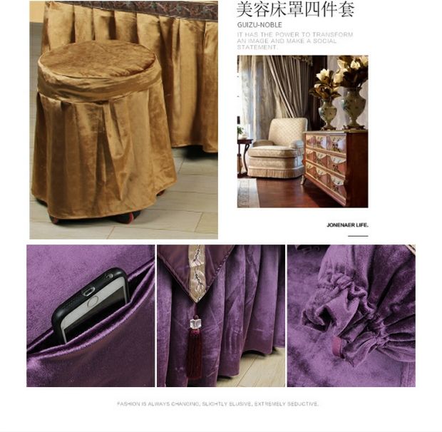 Ý nhung bedspread denim vẻ đẹp cao cấp bảng massage làm vĩnh viễn custom-made bộ trải giường của thẩm mỹ viện đặc biệt - Trang bị tấm ga trải giường spa đẹp