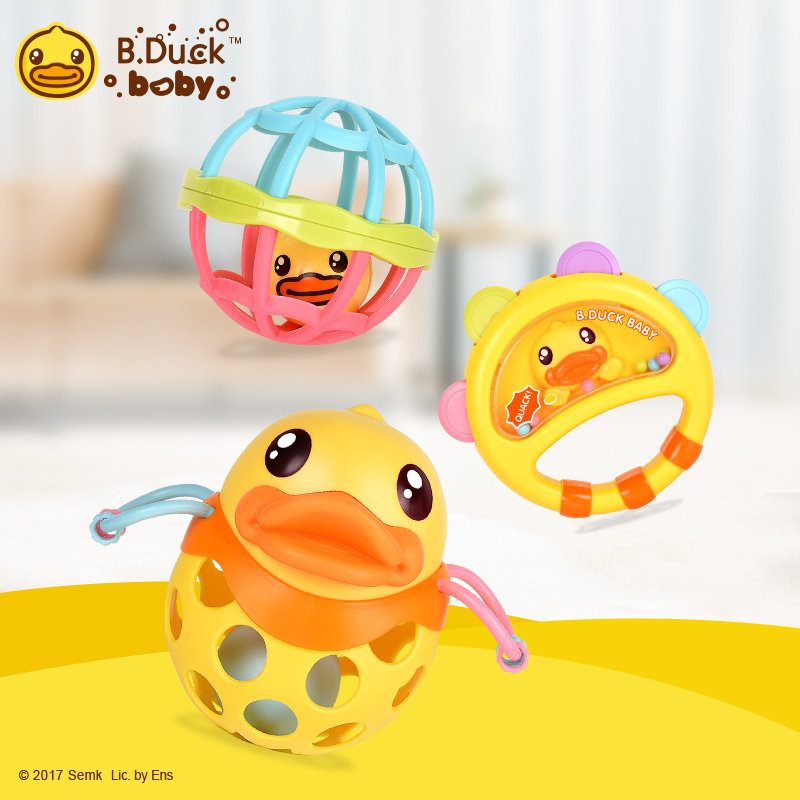 Yellow Duck toys newborn baby rocks baby rings hands ball music piano wave drum guitar