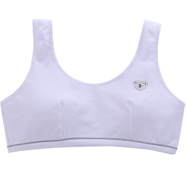 Cotton girl underwear 12-13-14-15-16 years old girls vest junior high  school students big children development period bra